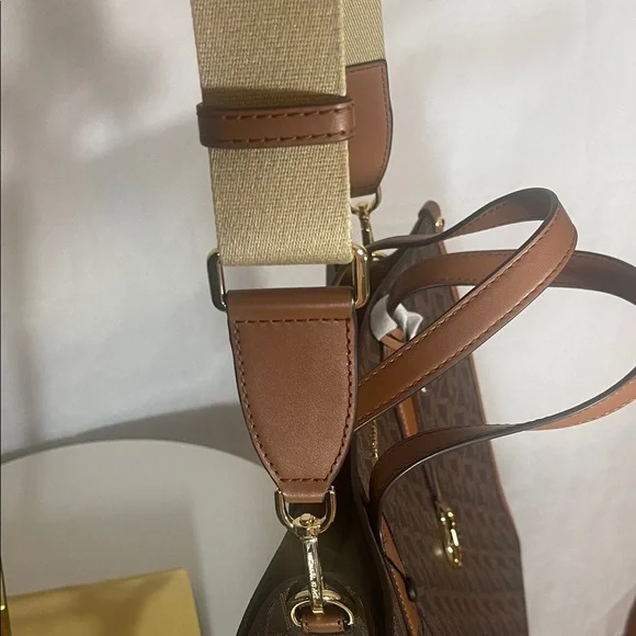 Michael Kors Dark Brown Monogram Briefcase - Picture 9 of 15